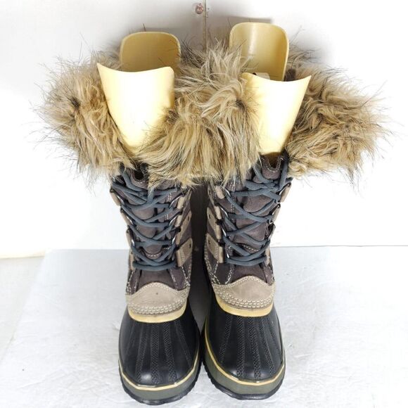 Sorel Women's Joan Of Arctic US 6 Brown Waterproof Lined Winter Boots - Picture 3 of 13